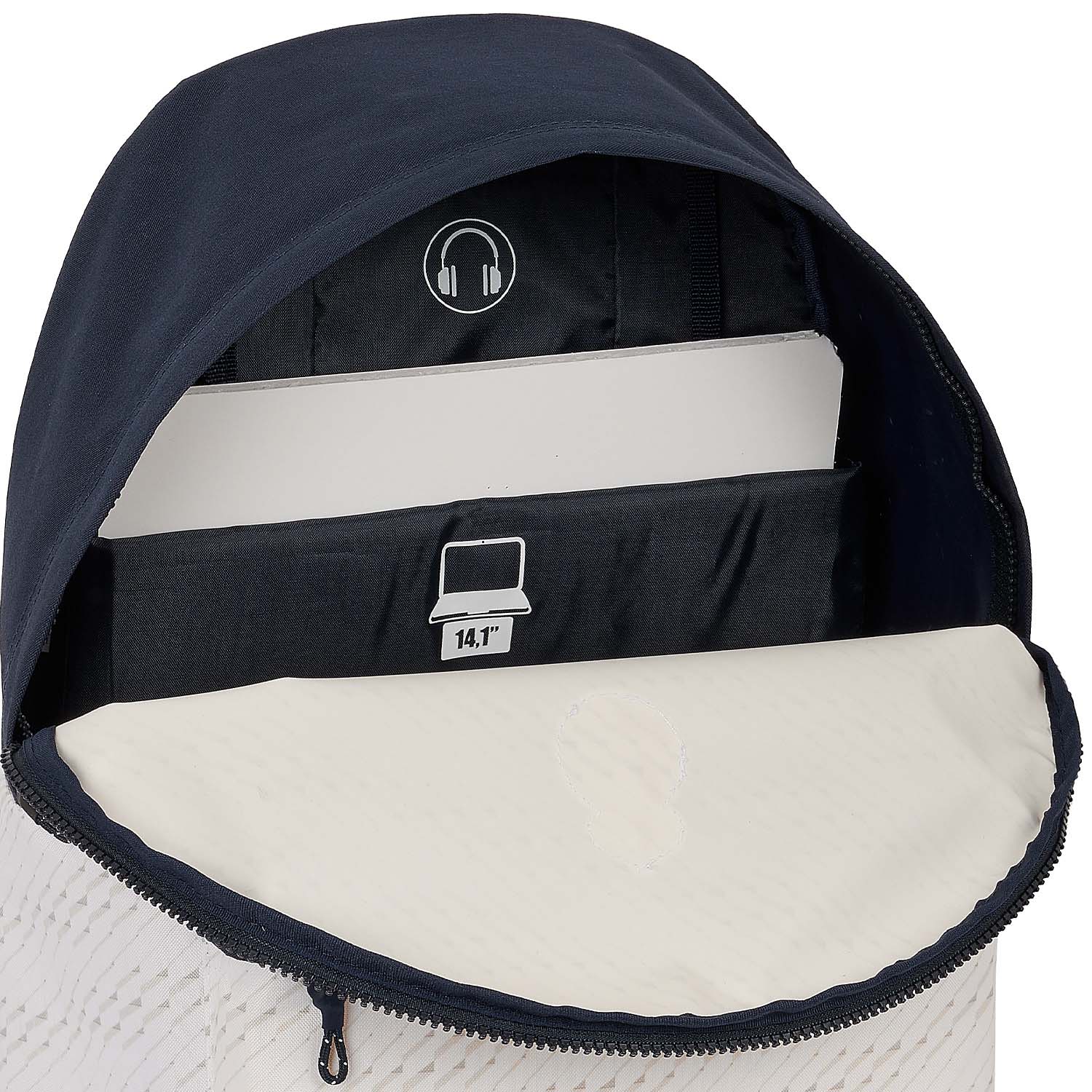 Laptop Backpack White/Gold - Image 5