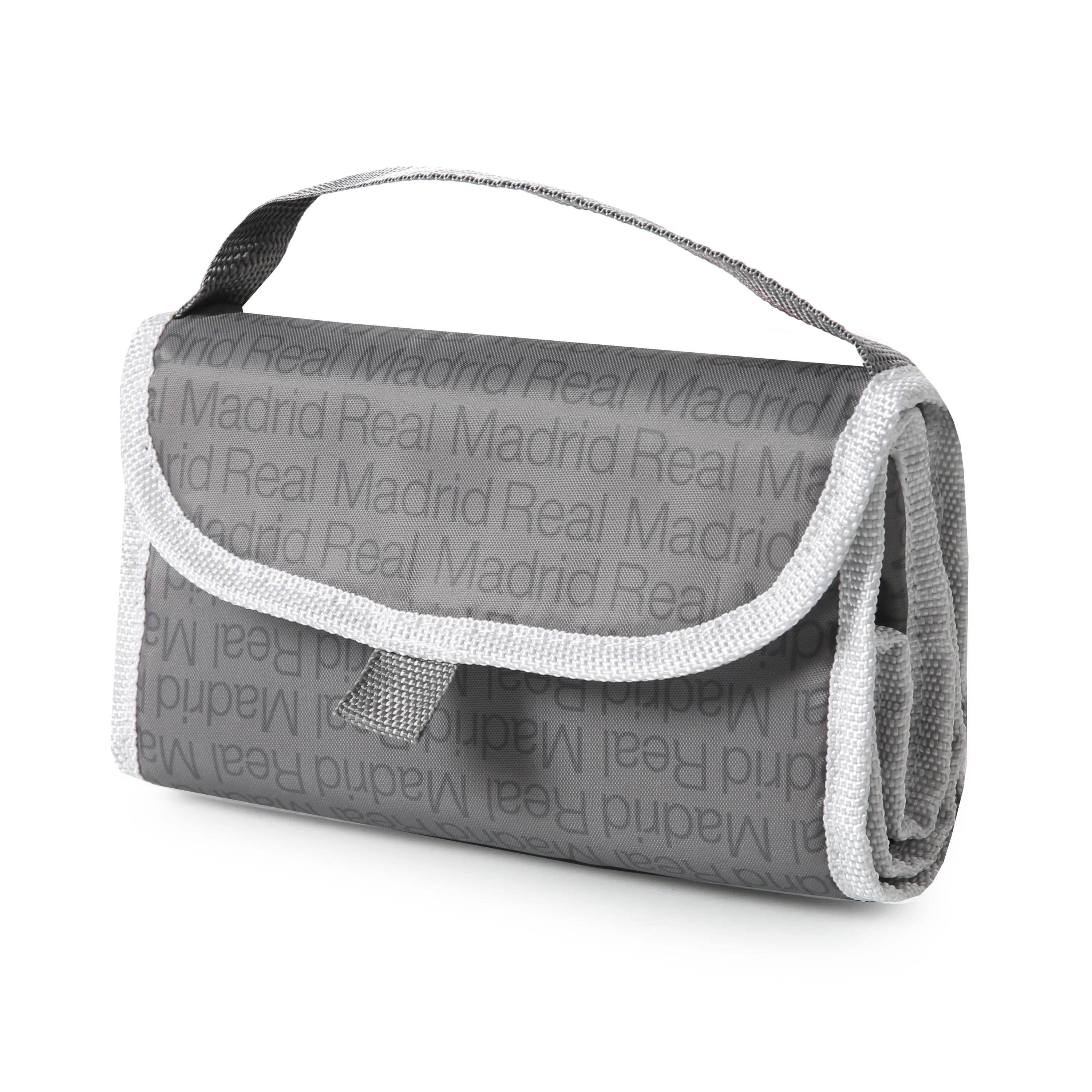 Grey Foldable Lunch Bag - Image 4