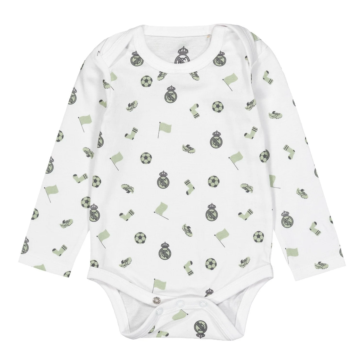 Set 2 Baby Bodies Green/White Real Madrid - Image 5