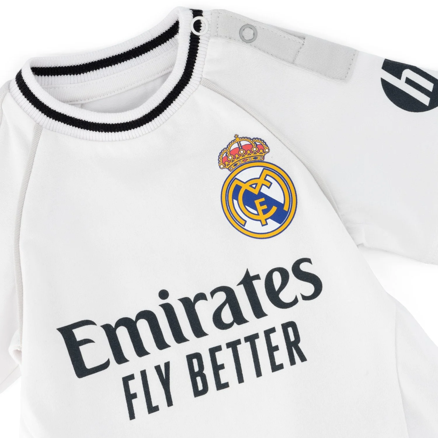 Real Madrid Home Baby Bodysuit Short Sleeve 25/26 - Image 2