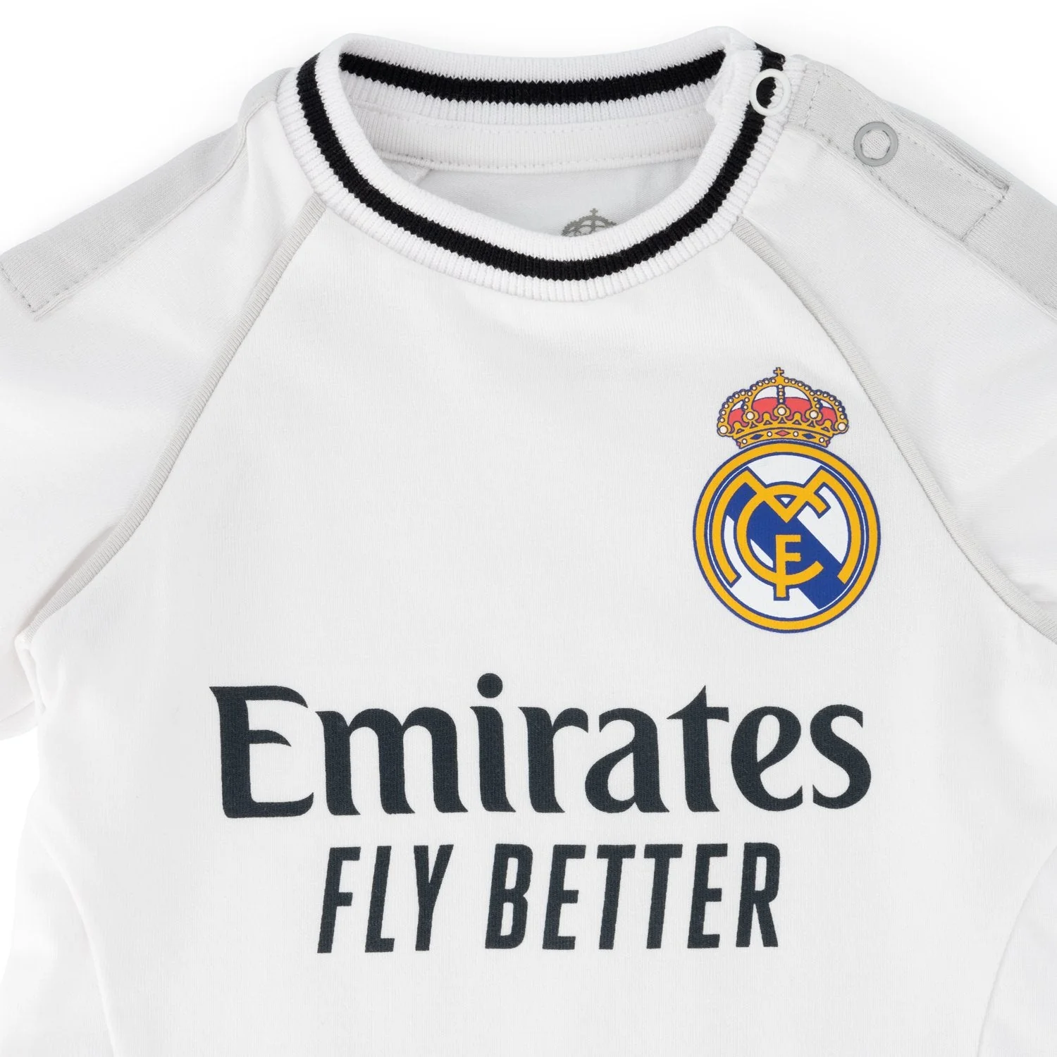 Real Madrid Home Baby Bodysuit Short Sleeve 25/26 - Image 3