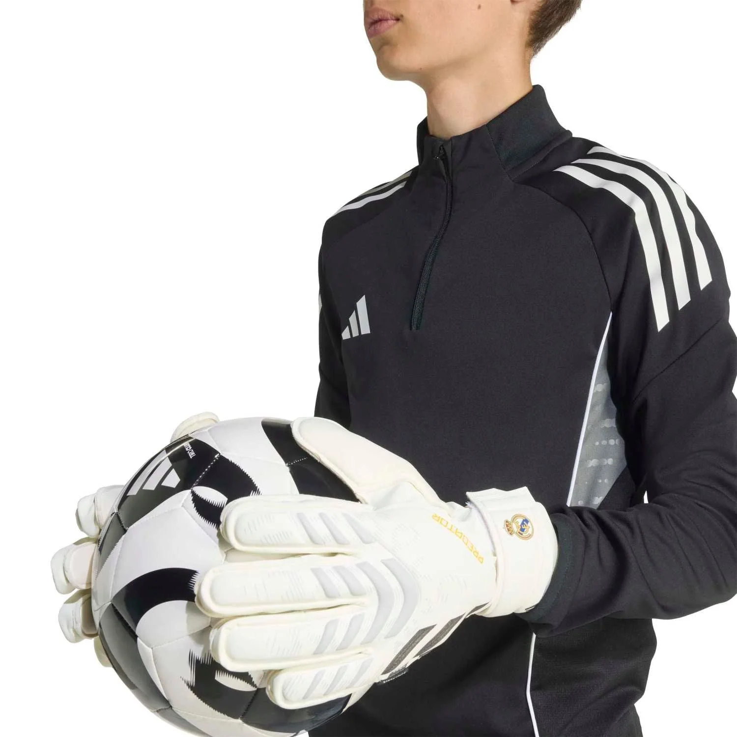 adidas Junior Predator Gloves Fingersave - Image 5