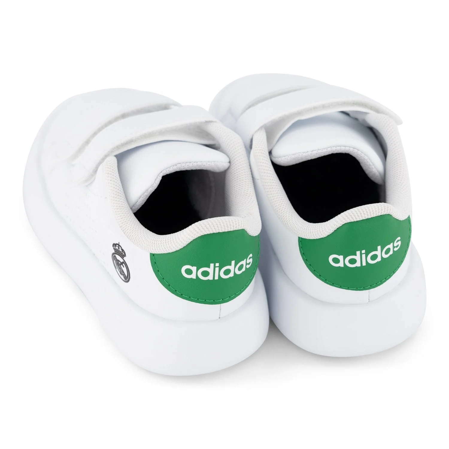 adidas Infant Advantage Shoes White/Green - Image 4