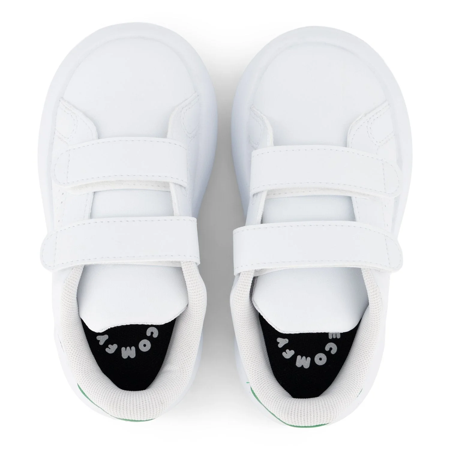 adidas Infant Advantage Shoes White/Green - Image 5