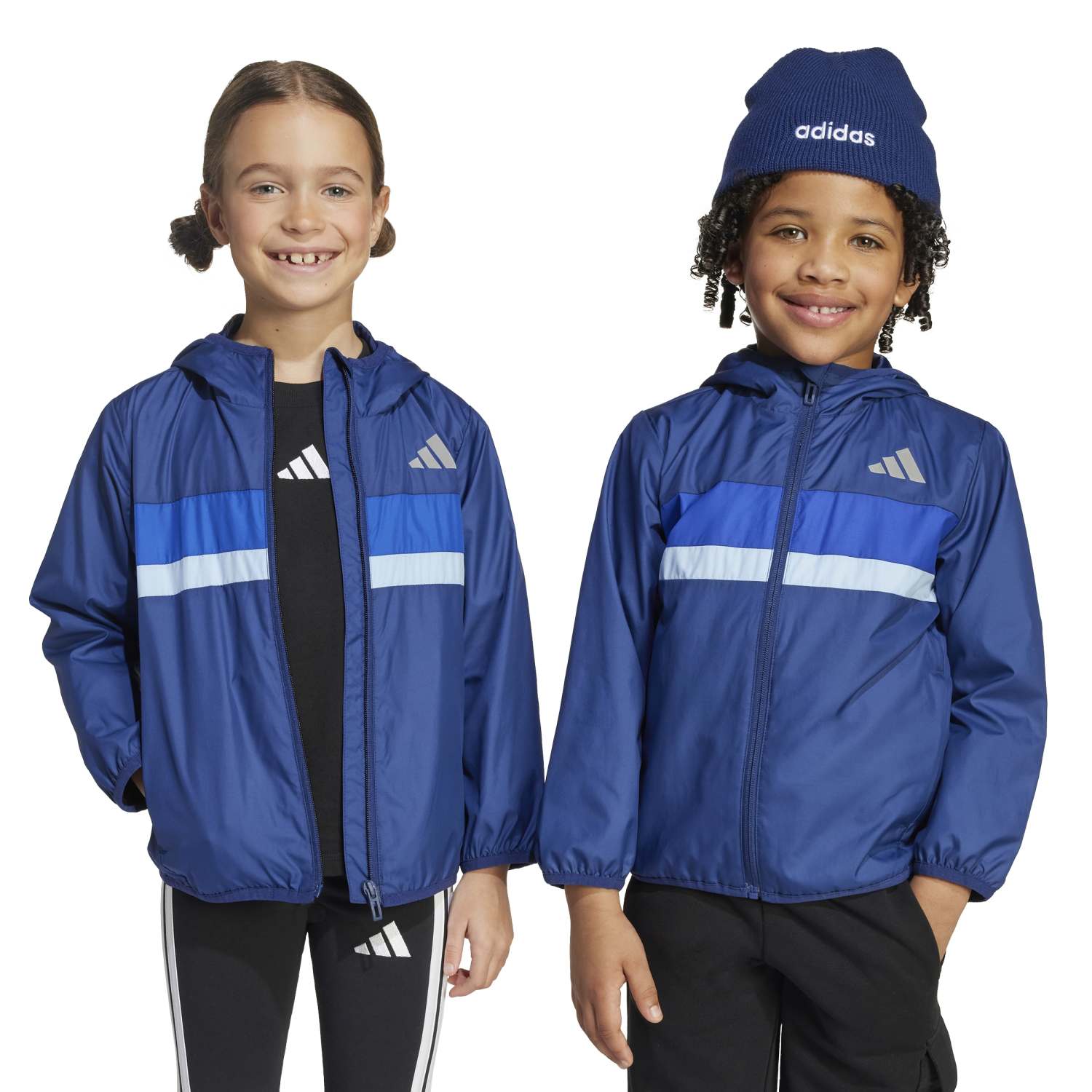 Infant adidas Tiberio Windbreaker Dark Blue - Image 4