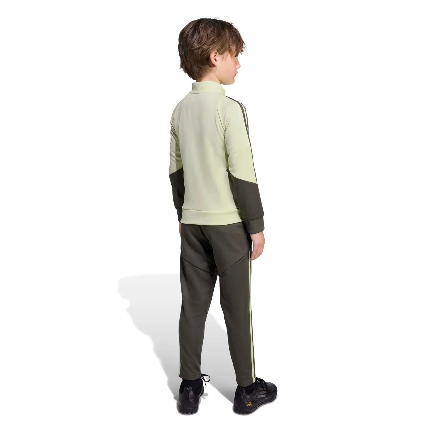 Infant adidas Training Tracksuit 25/26 Lime Green/Dark Olive - Image 5