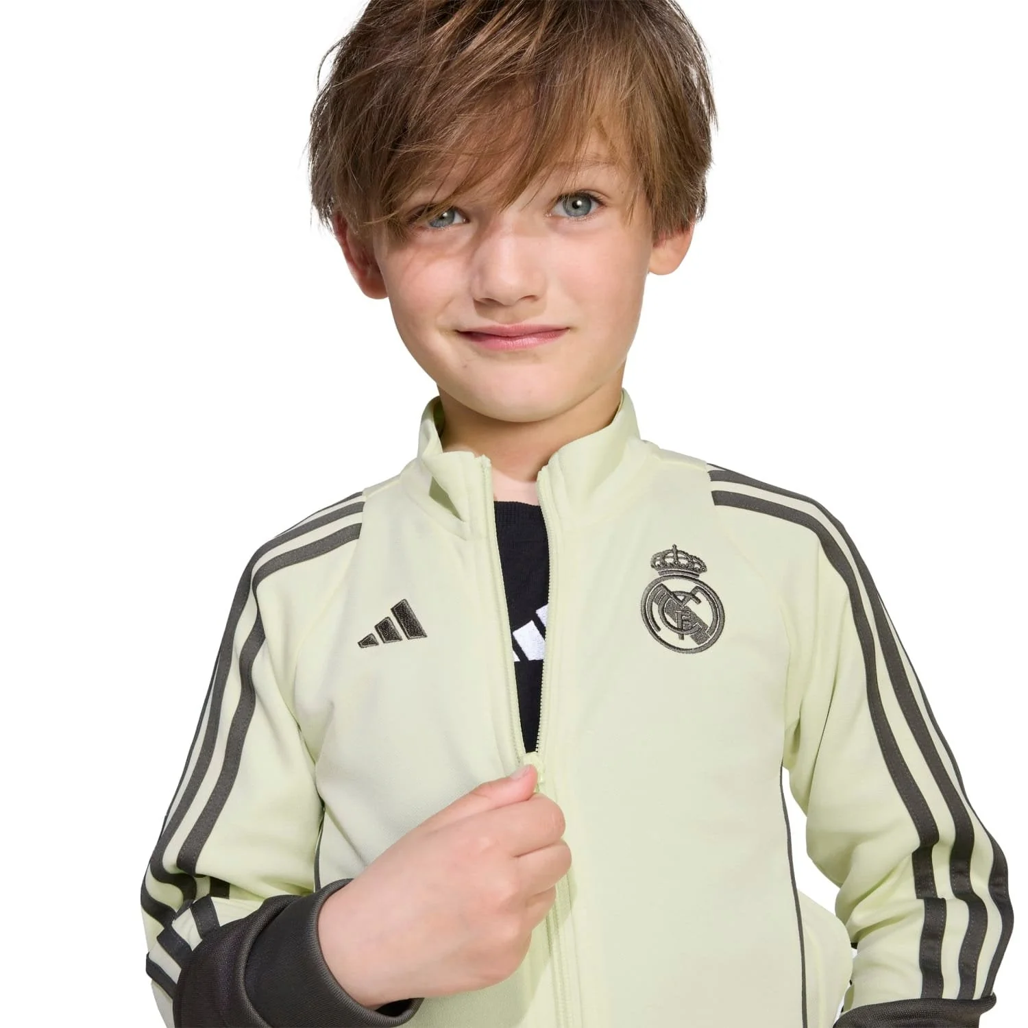 Infant adidas Training Tracksuit 25/26 Lime Green/Dark Olive - Image 6