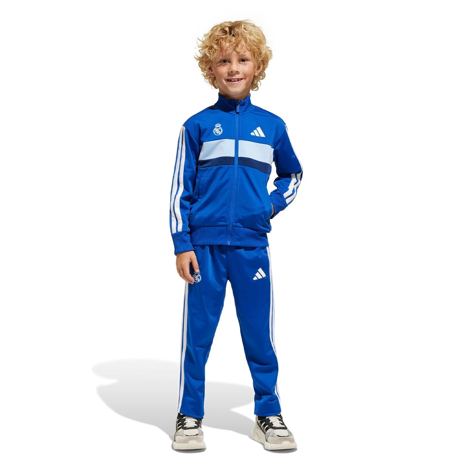 Infant adidas Tiberio Tracksuit Blue - Image 3