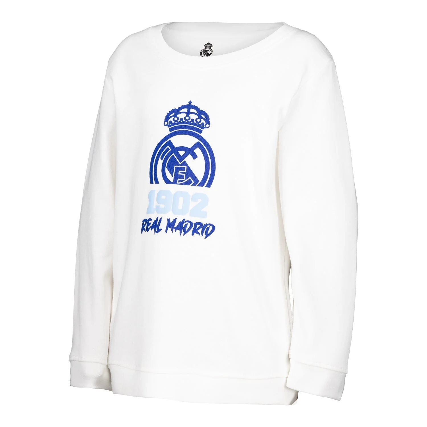 Infant Crewneck Jumper 1902 Print White/Blue - Image 3