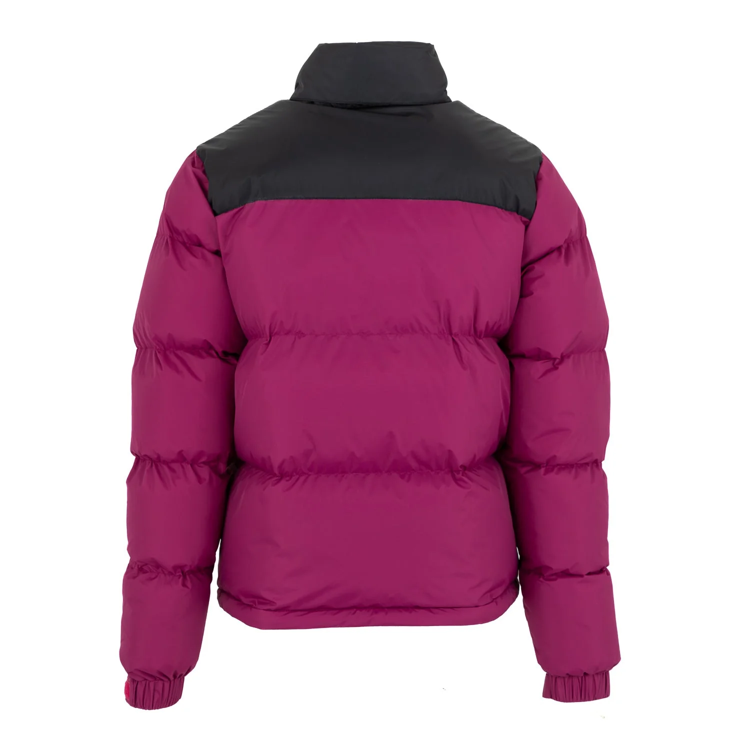 Ladies Outerwear Color Block Puffer Jacket Anorak Fucsia - Image 4