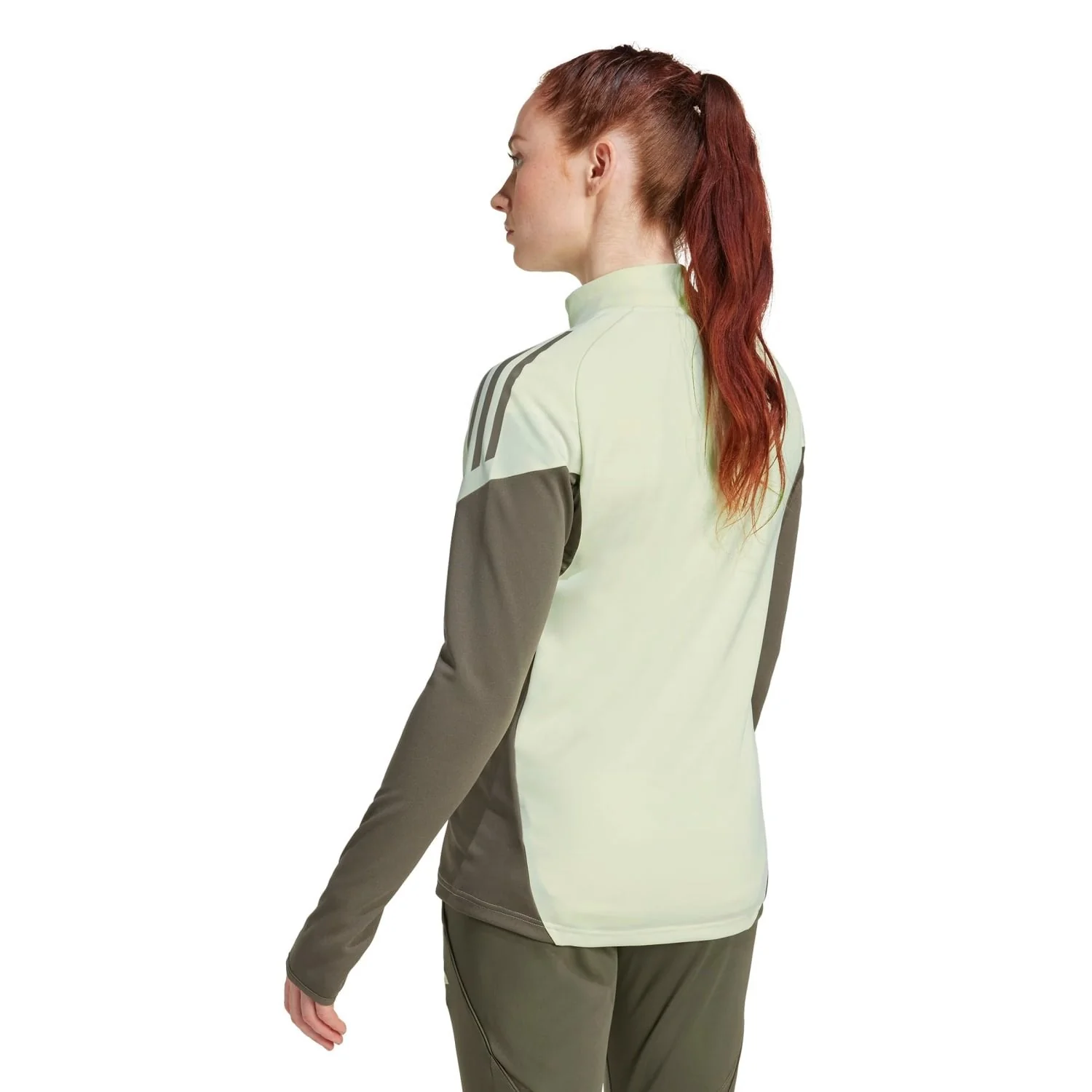 Womens adidas Training Jacket 25/26 Lime Green - Image 4