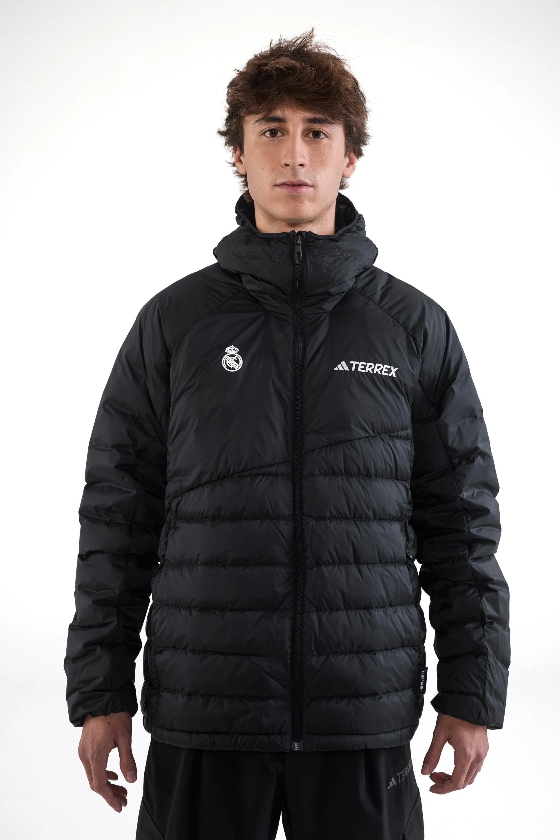 Mens adidas Terrex CLIMAWARM+ Rain Jacket Black - Image 4