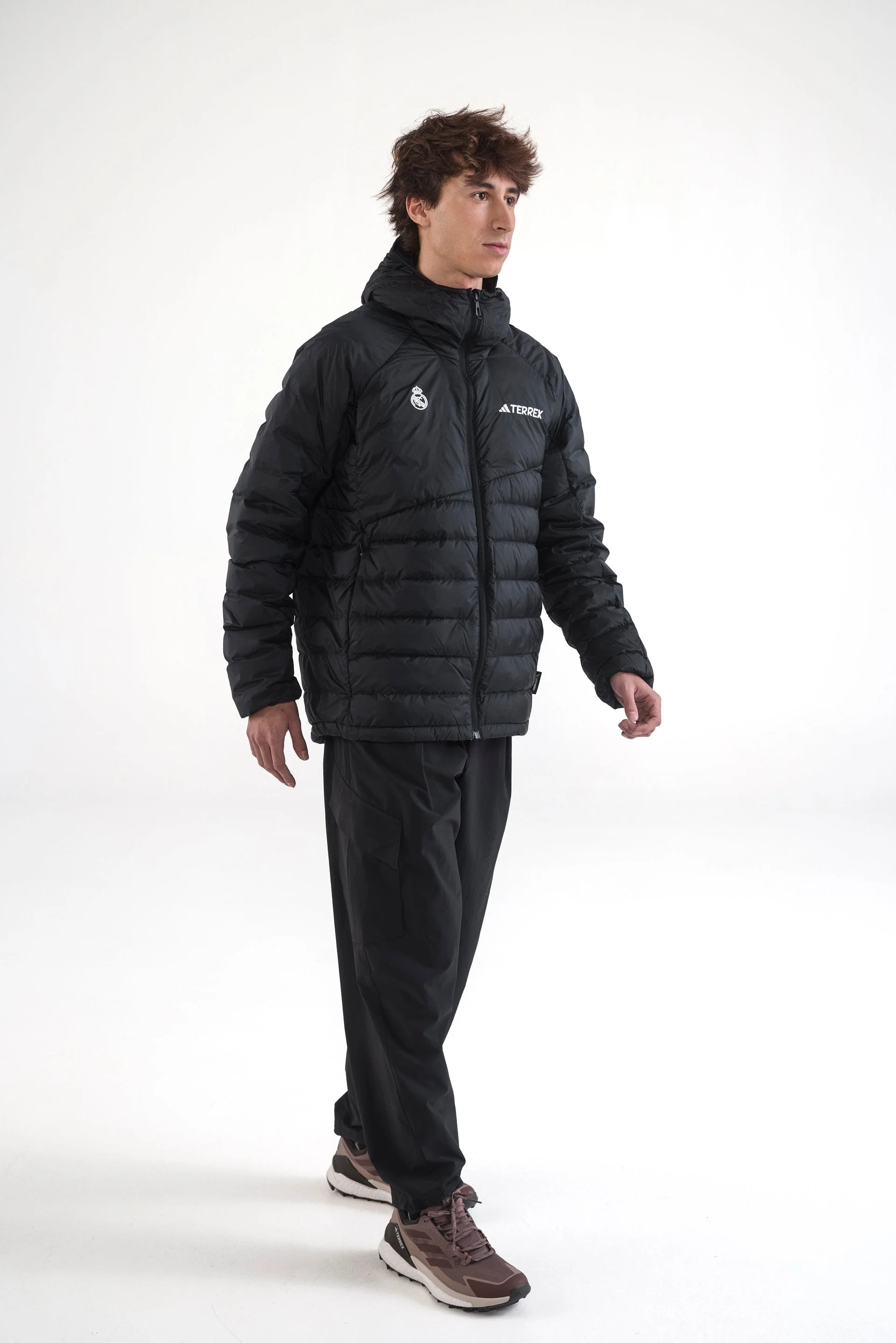 Mens adidas Terrex CLIMAWARM+ Rain Jacket Black - Image 5