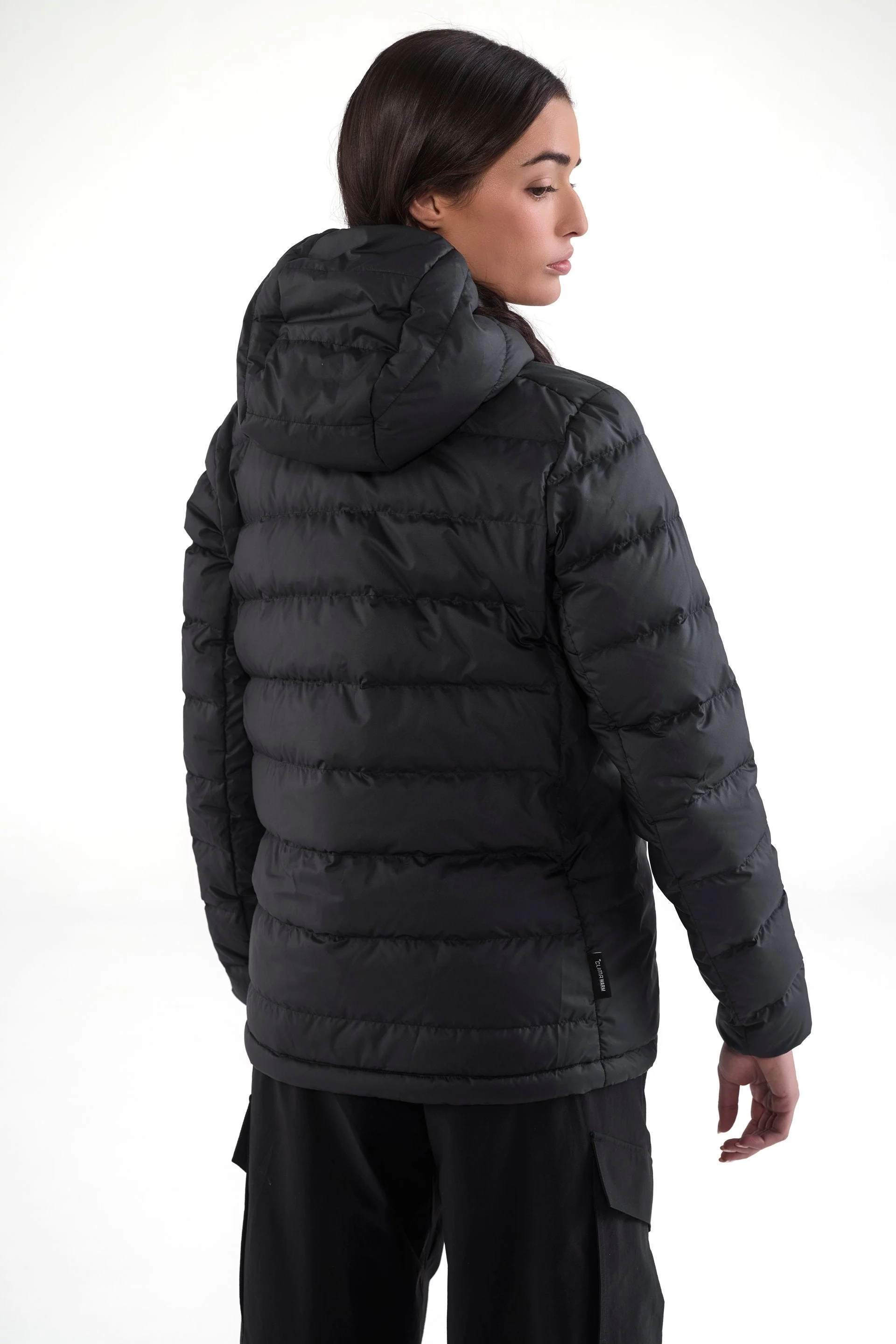 Womens adidas Terrex CLIMAWARM Rain Down Jacket Black - Image 3
