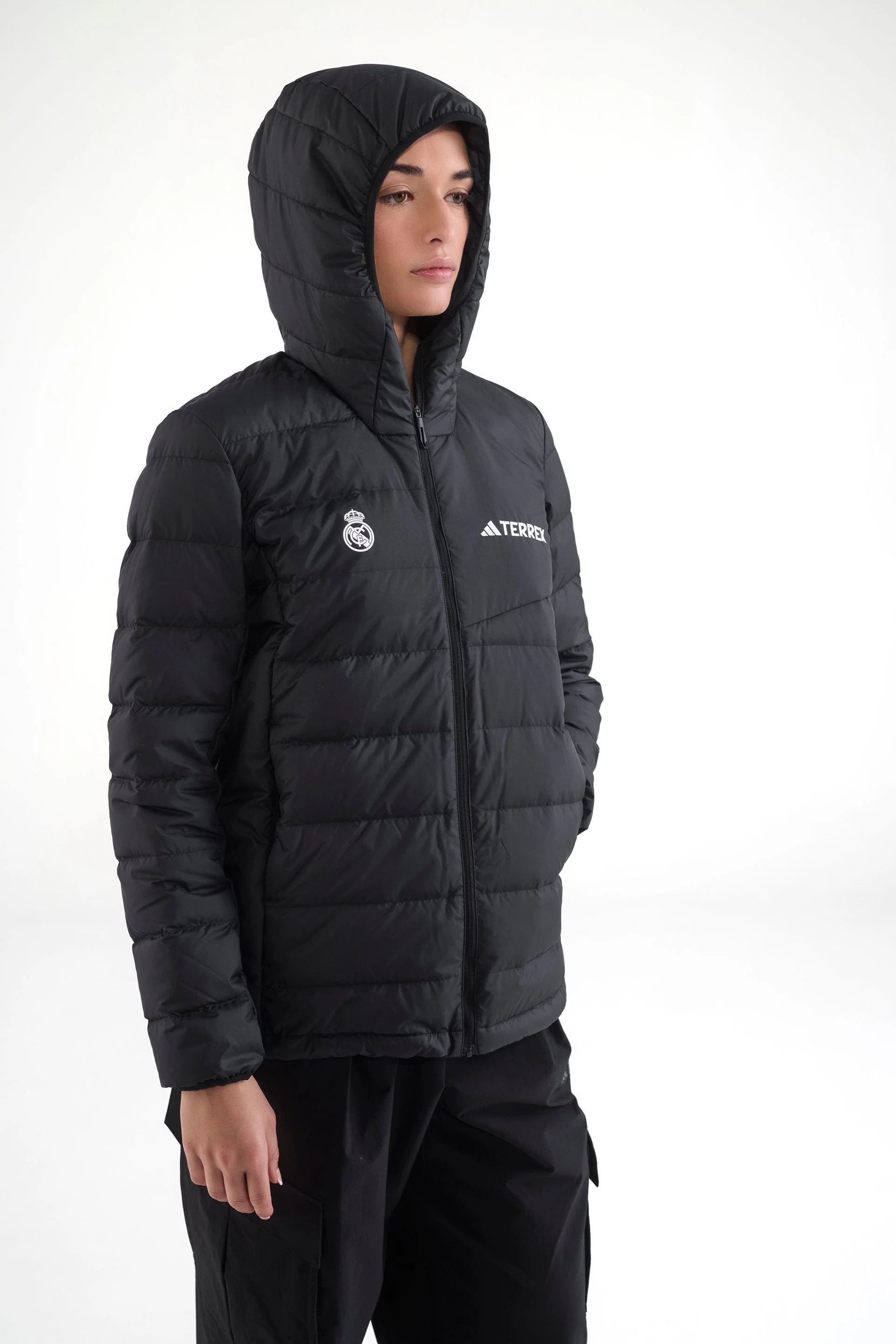 Womens adidas Terrex CLIMAWARM Rain Down Jacket Black - Image 5