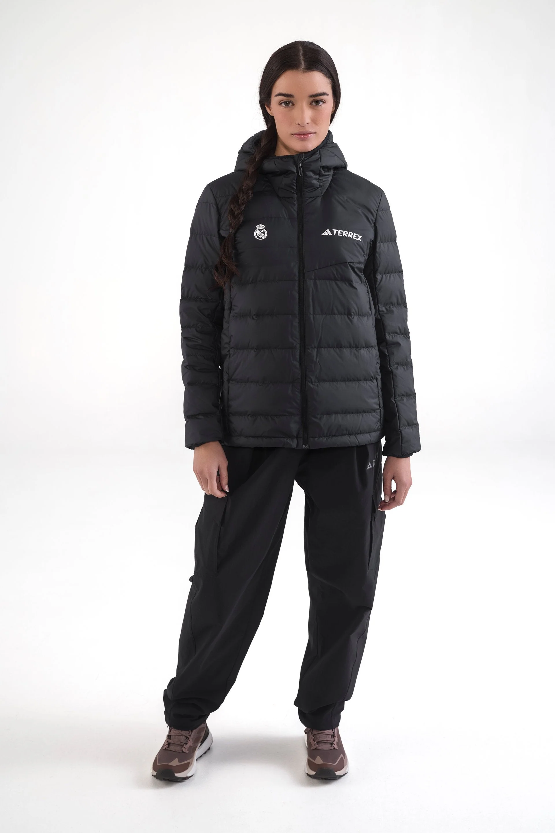 Womens adidas Terrex CLIMAWARM Rain Down Jacket Black - Image 6