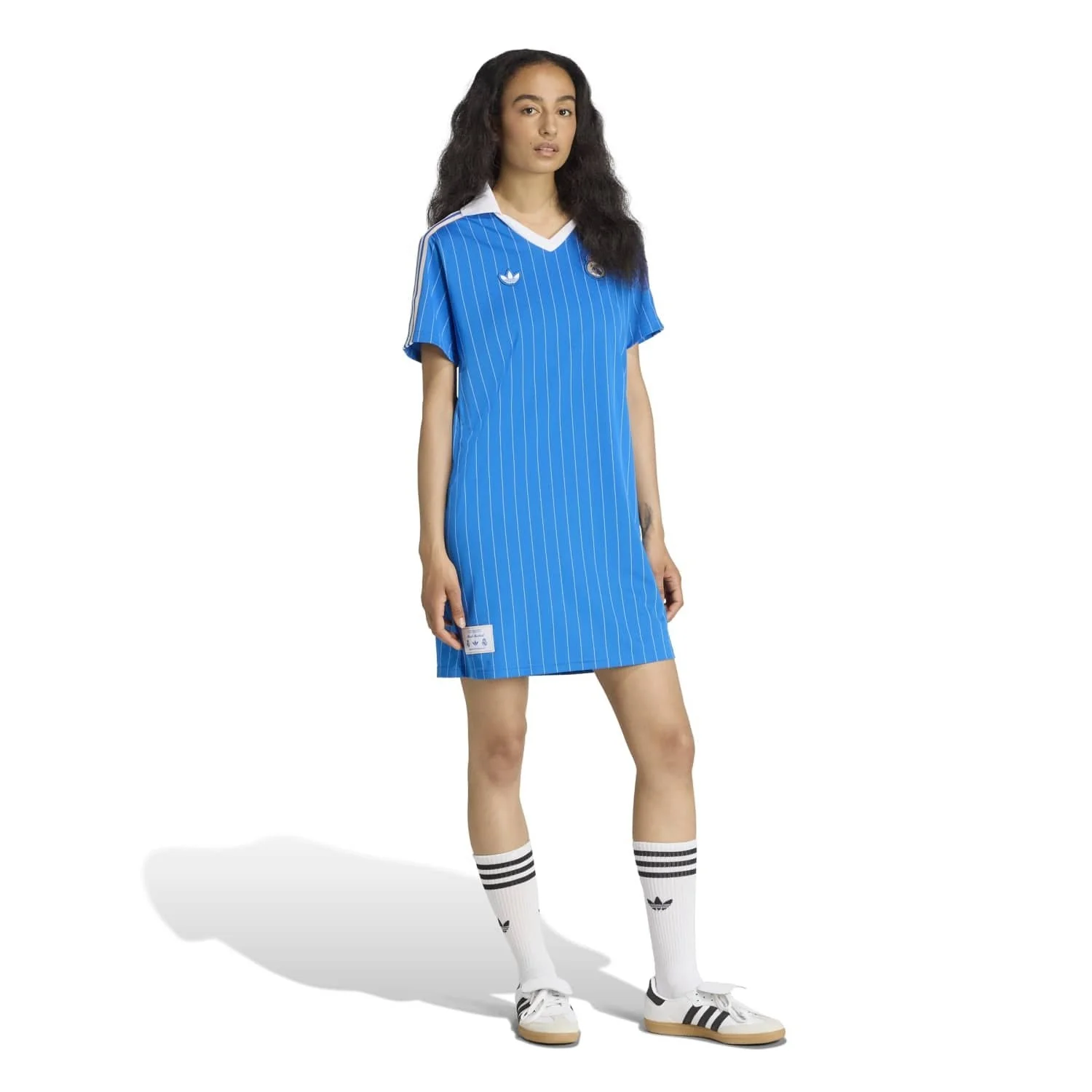 Womens adidas Originals Terrace Icons Dress 25/26 Blue - Image 4
