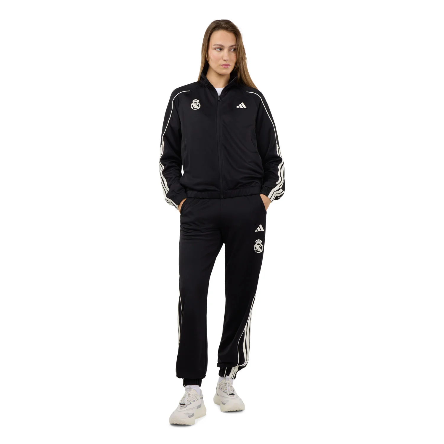 Womens adidas Stadium Tracksuit Black - Image 2