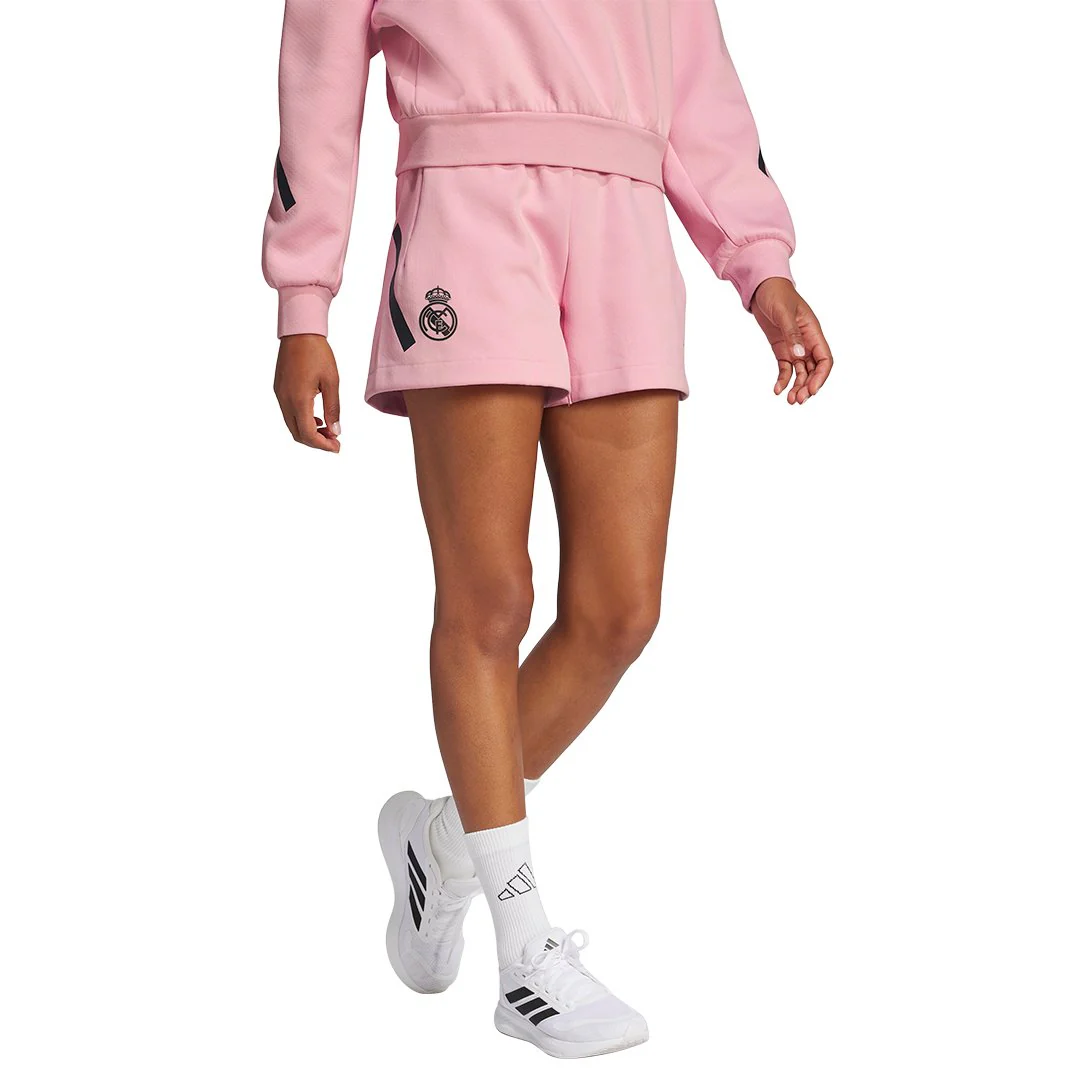 Womens adidas Real Urban Shorts Pink - Image 4