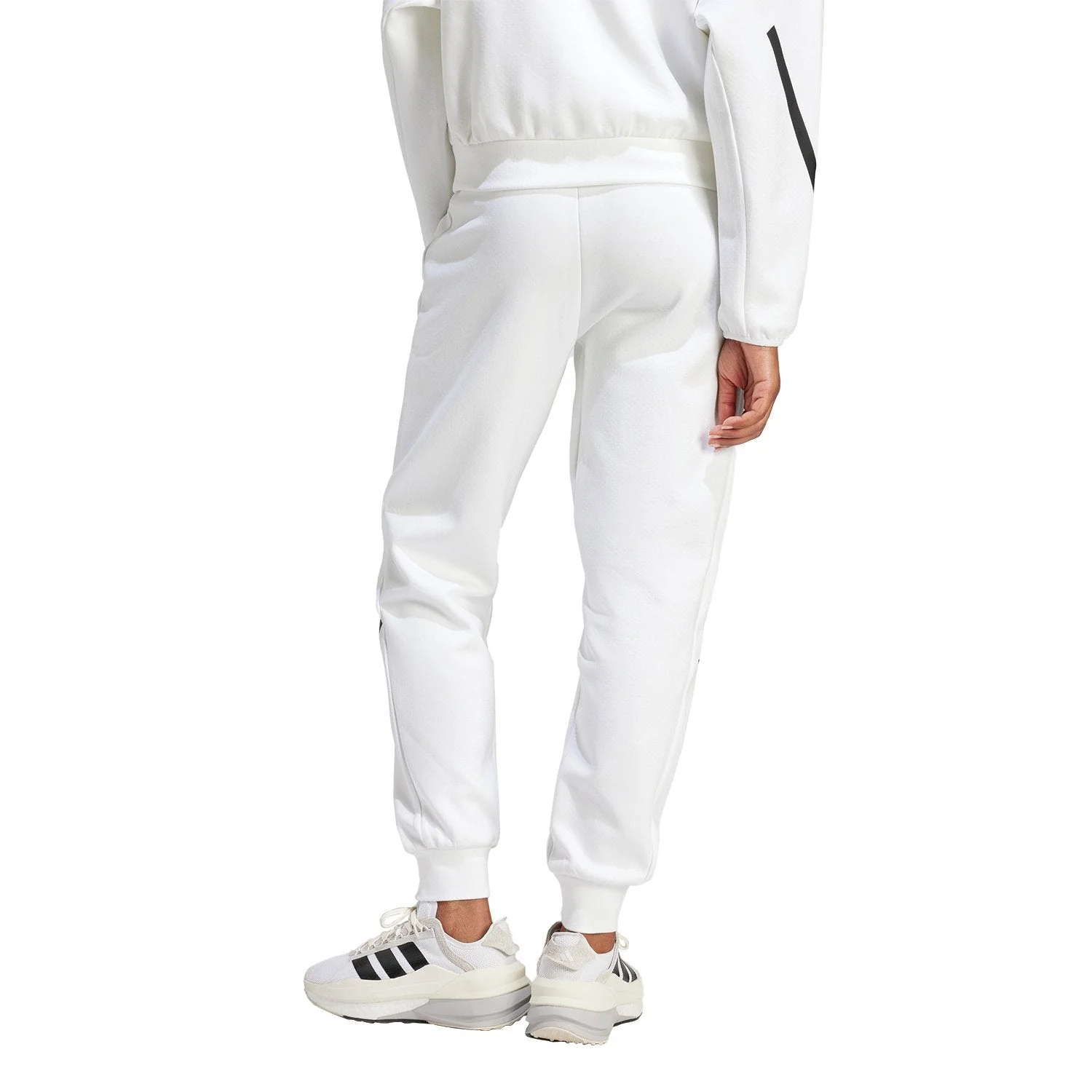 Womens adidas Real Urban Trousers White - Image 3