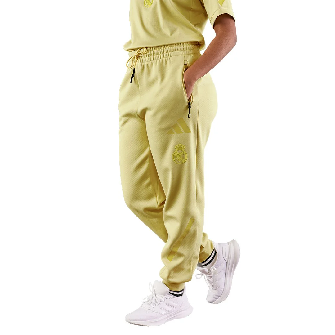 Womens adidas Real Urban Trousers Yellow - Image 4