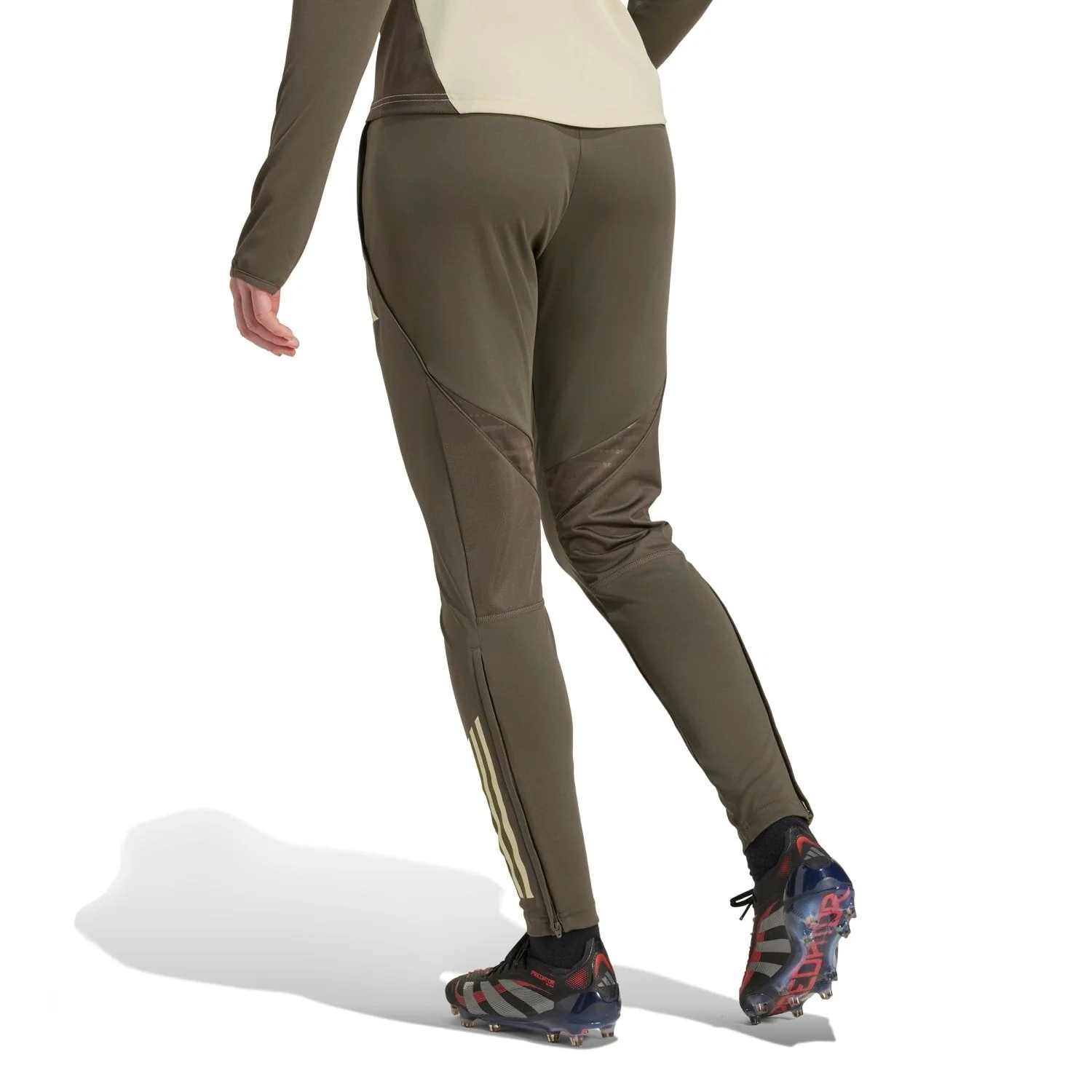 Womens adidas Training Trousers 25/26 Dark Olive - Image 4