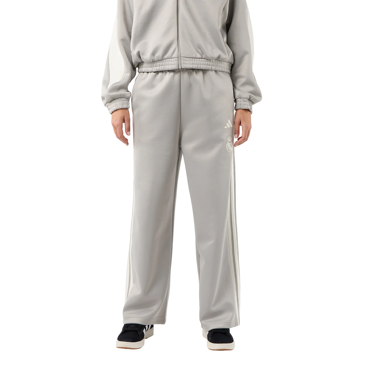 Womens adidas Stadium Tracksuit Pants Grey - Image 5