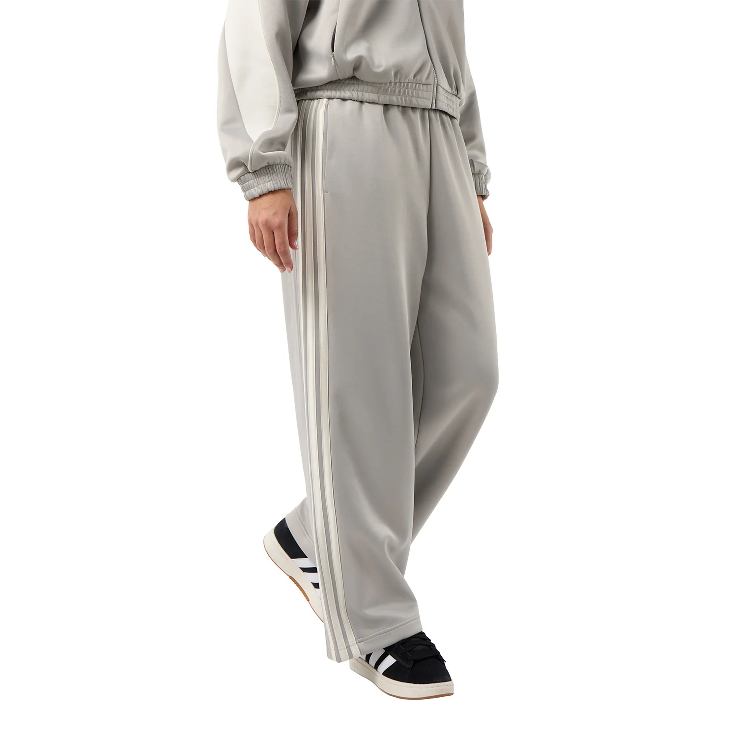 Womens adidas Stadium Tracksuit Pants Grey - Image 6