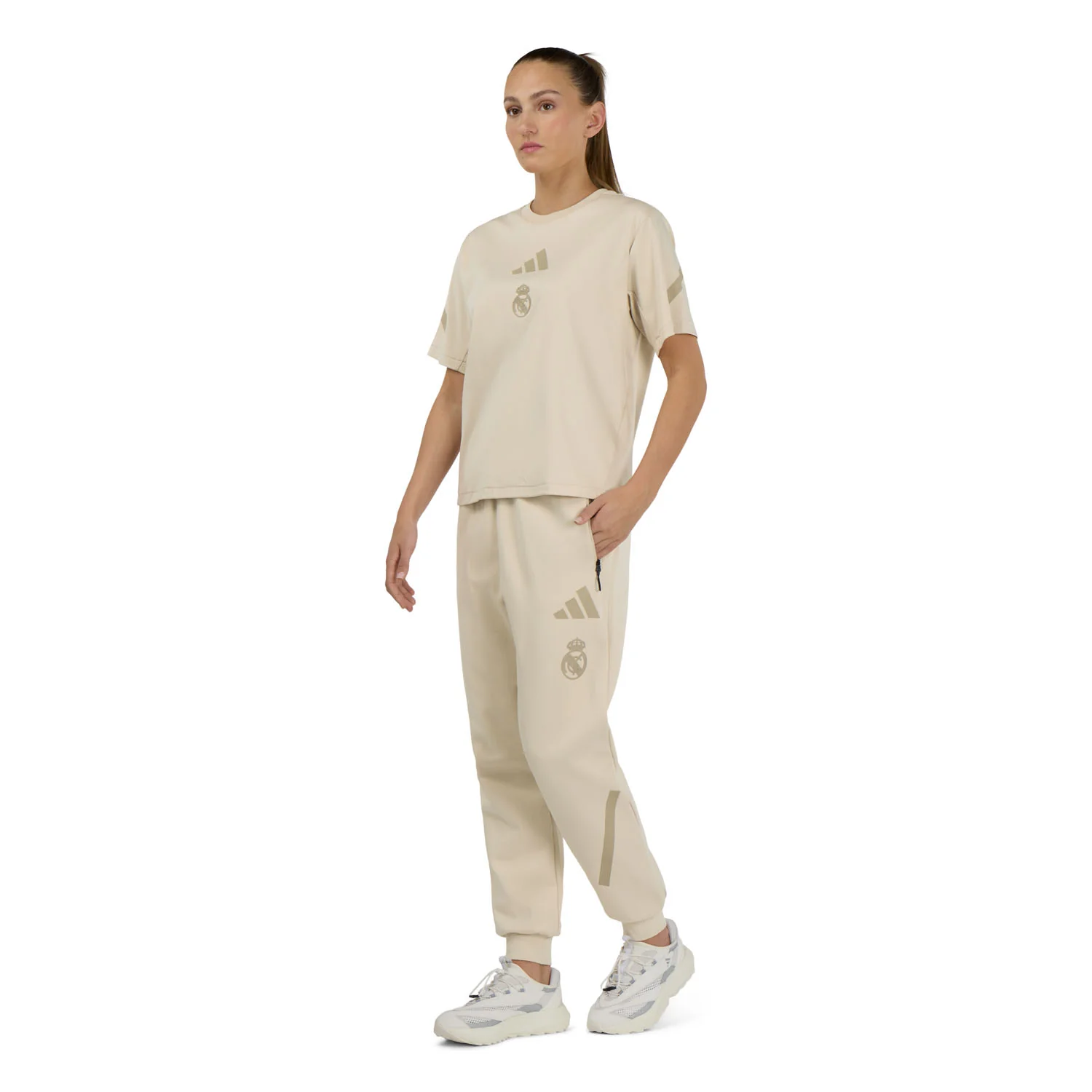 Womens adidas Real Urban Z.N.E. Pants Beige - Image 4
