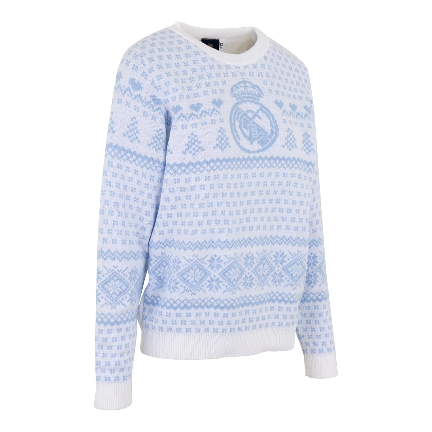 Ladies Christmas Sweater Pastel Blue - Image 3