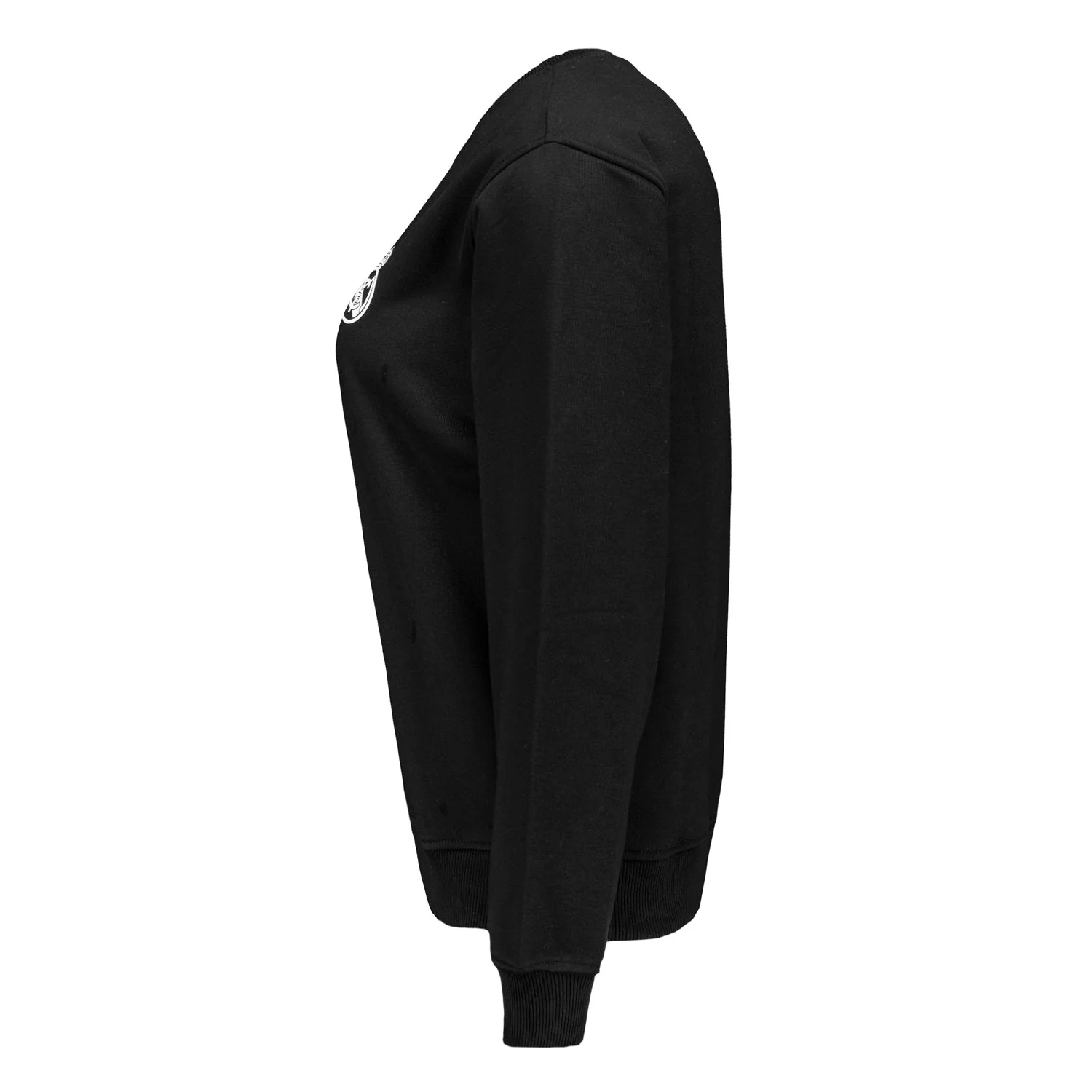 Womens ECO Essentials Real Madrid Black Crew Cropped Sweatshirt - Image 3