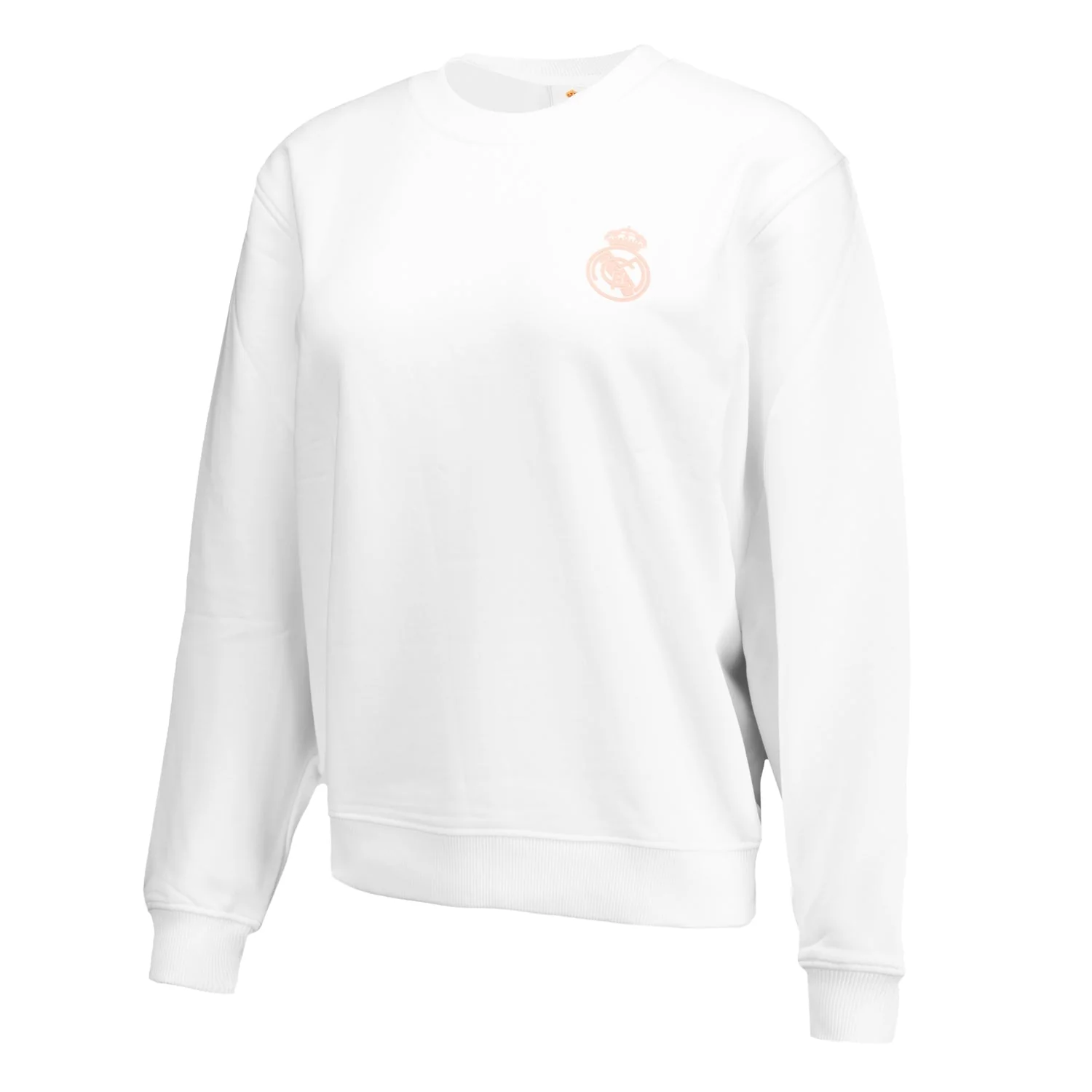 Womens ECO Essentials Real Madrid White Crew Cropped Sweatshirt - Image 2