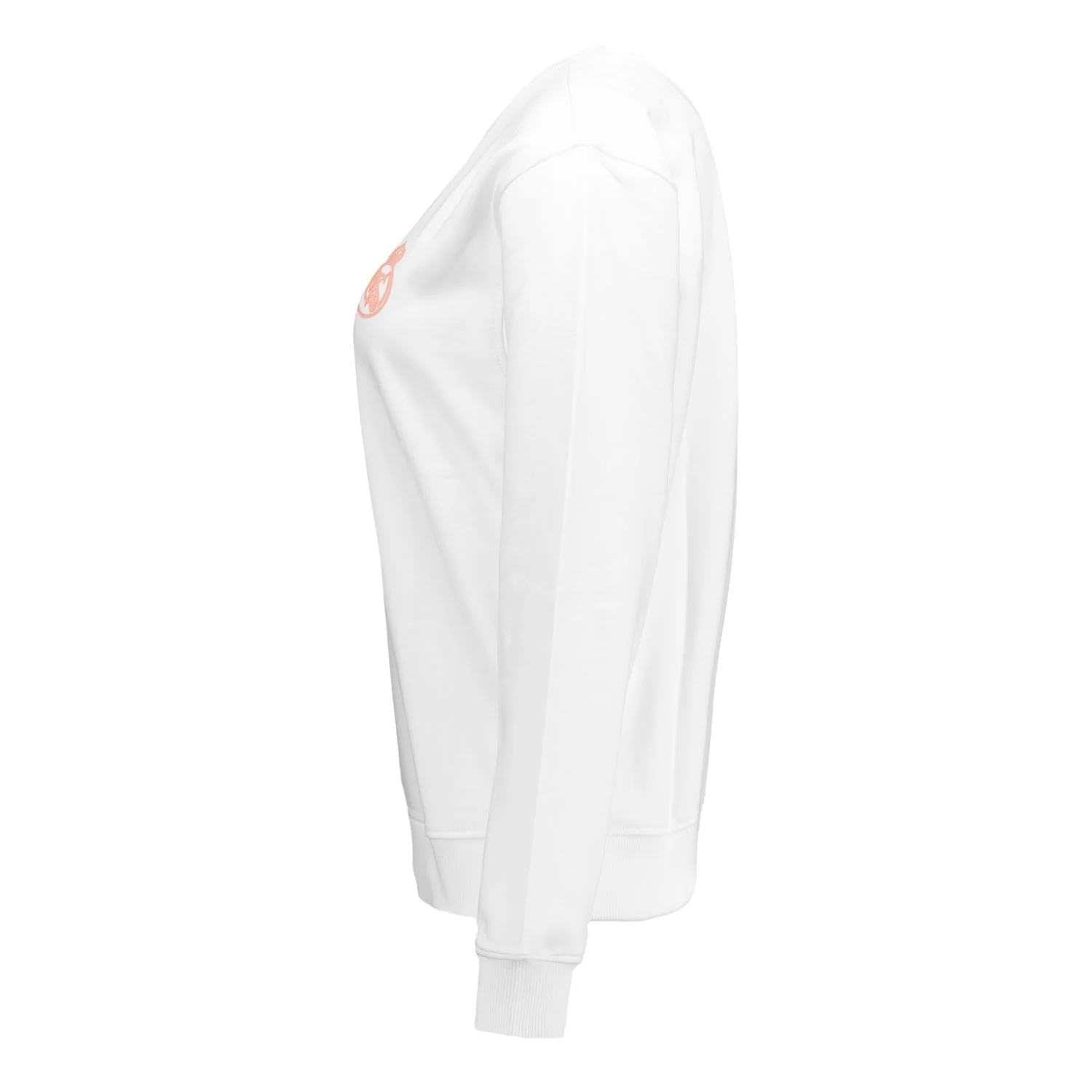 Womens ECO Essentials Real Madrid White Crew Cropped Sweatshirt - Image 3