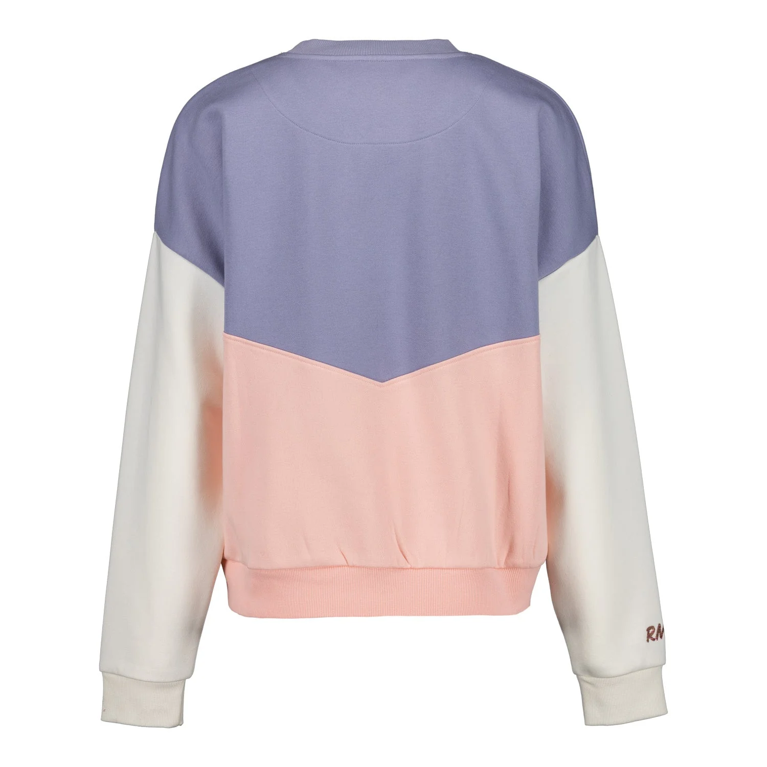 Womens Real Madrid Ladies Vintage Panel Crewneck Sweatshirt - Image 2