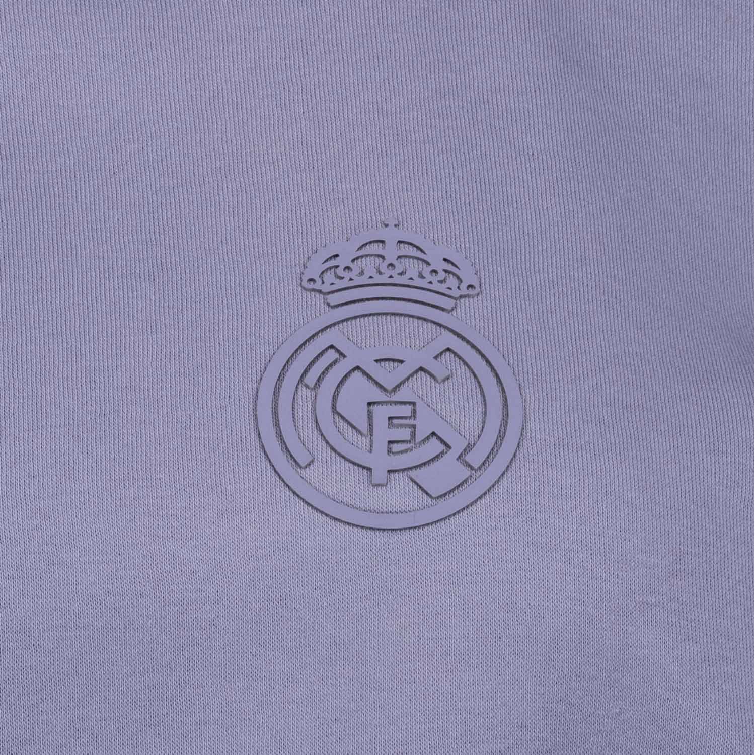 Womens Real Madrid Ladies Vintage Panel Crewneck Sweatshirt - Image 5