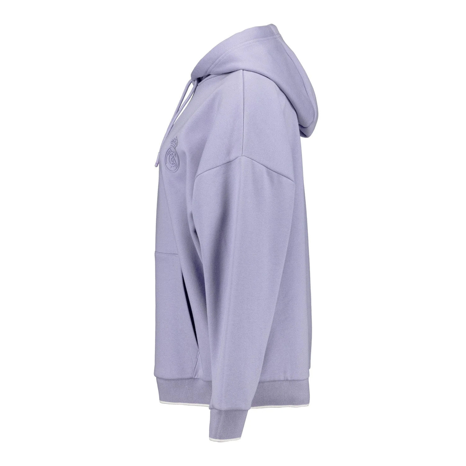 Womens Real Madrid Ladies Vintage Lilac Hoodie - Image 3