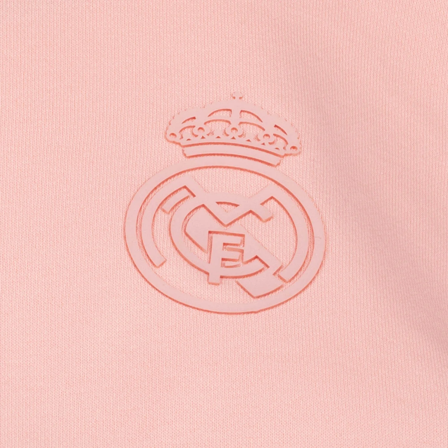 Womens Real Madrid Ladies Vintage Pink Cropped Sweatshirt - Image 4
