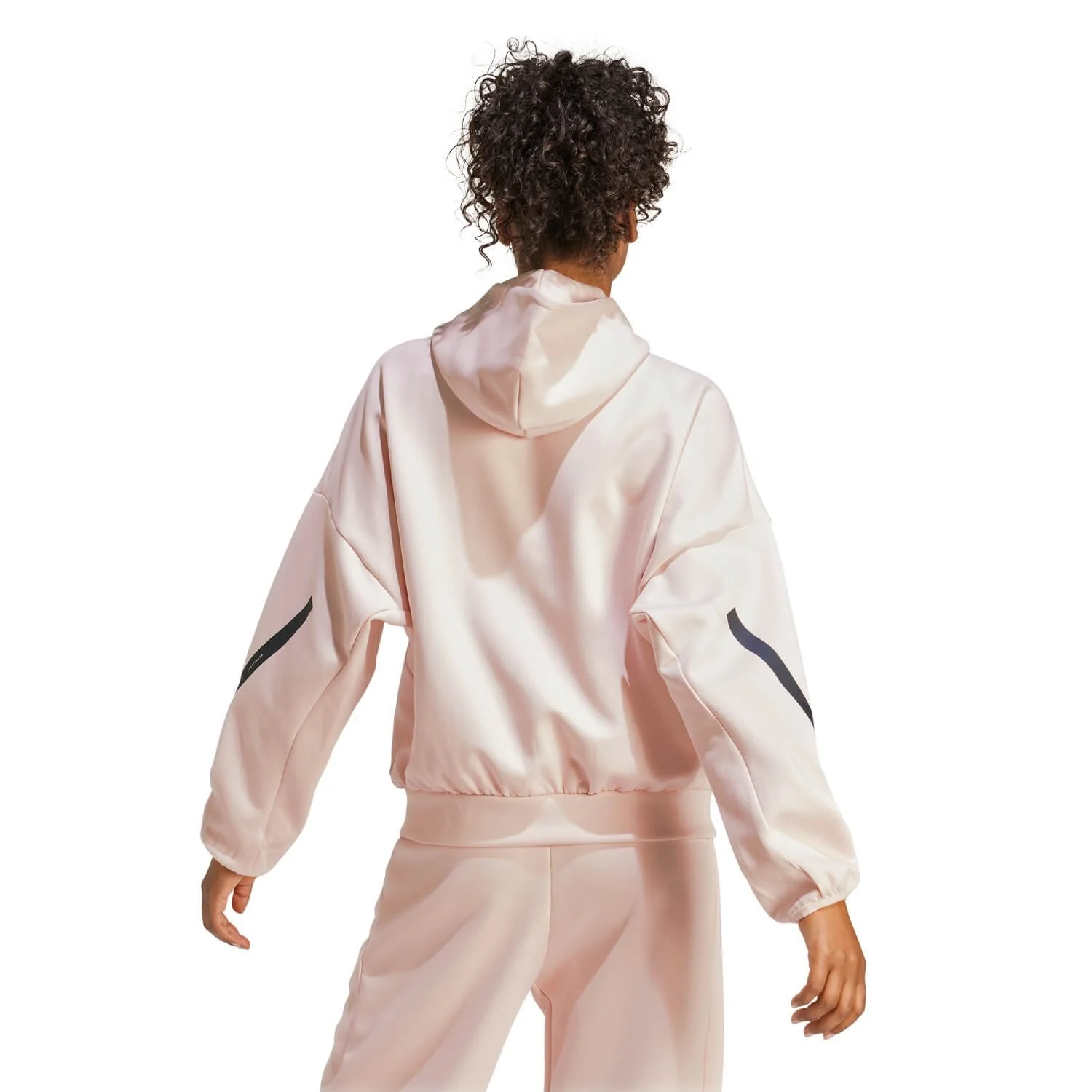 Womens adidas Real Urban Hoodie Light Pink - Image 3