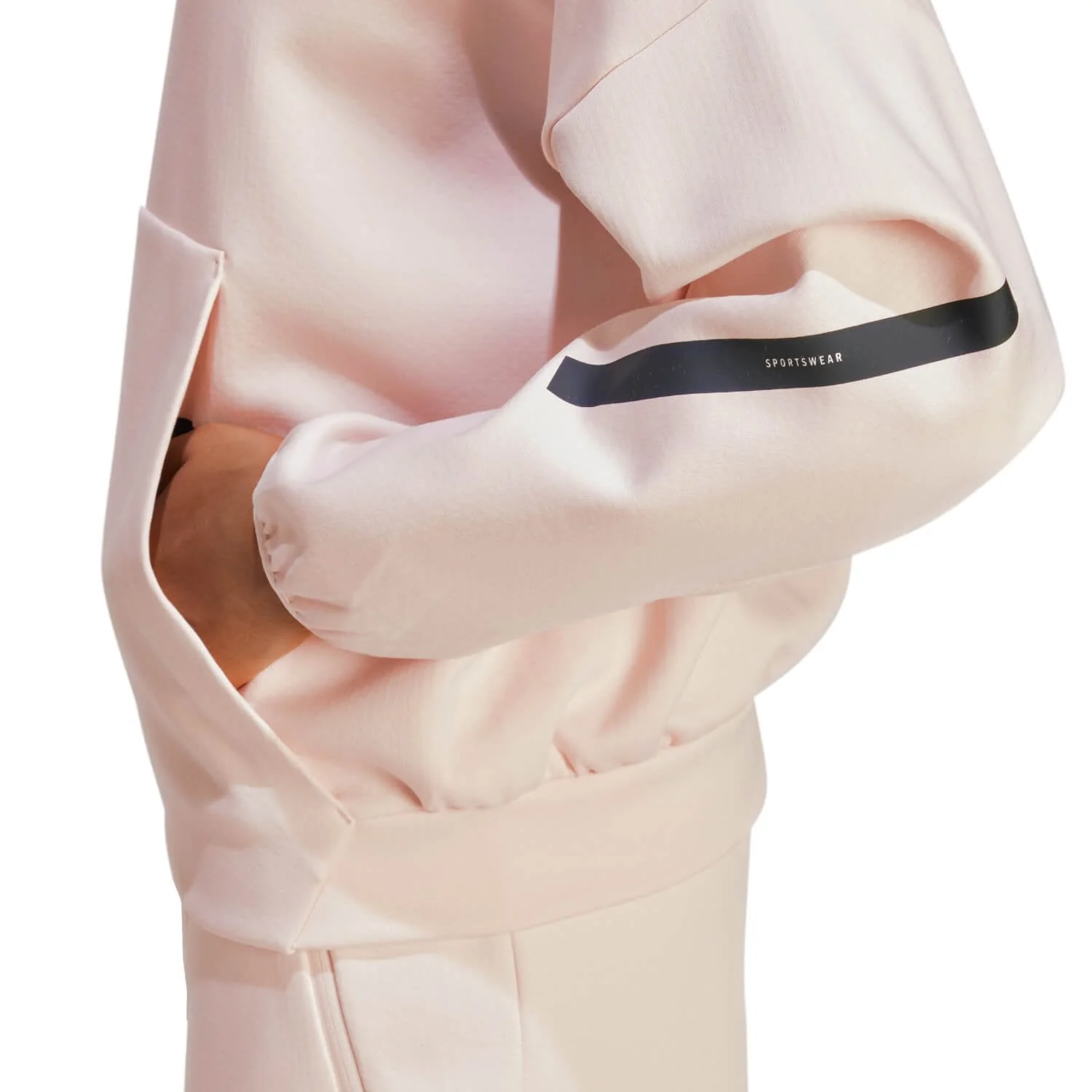 Womens adidas Real Urban Hoodie Light Pink - Image 4