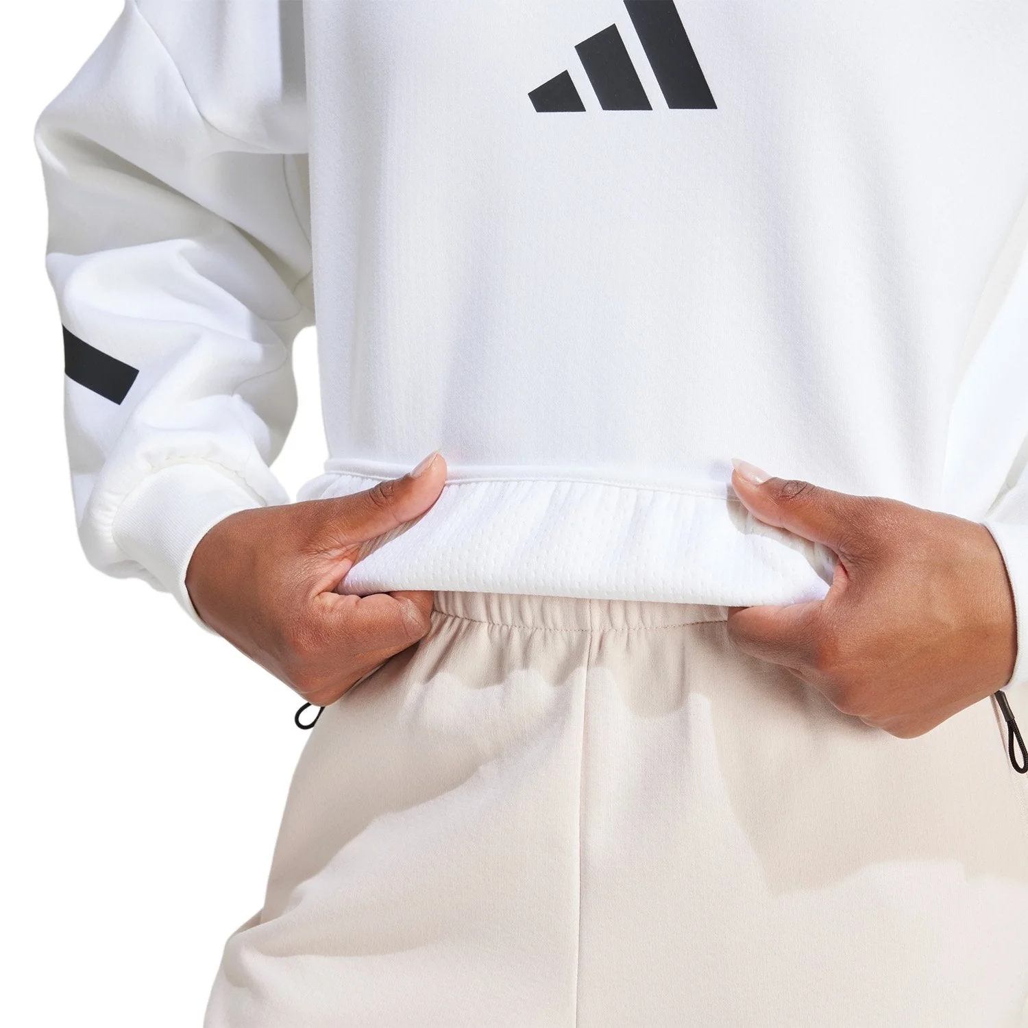 Womens adidas Real Urban Sweatshirt White - Image 4