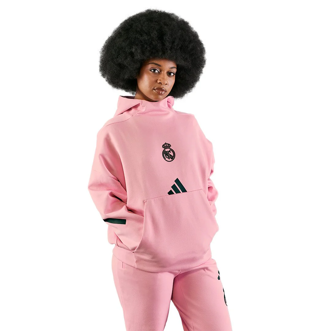 Womens adidas Real Urban Hoodie Pink - Image 2