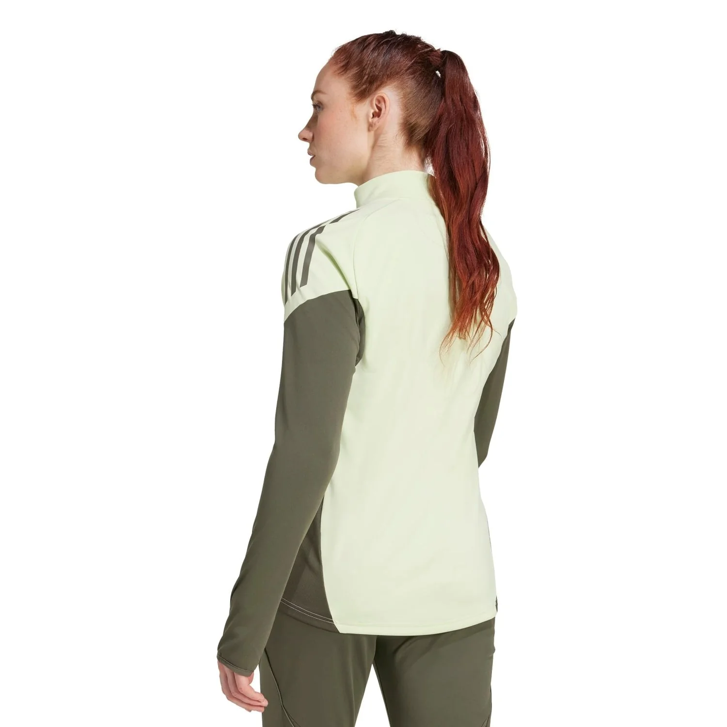 Womens adidas Training Top 25/26 Lime Green - Image 3