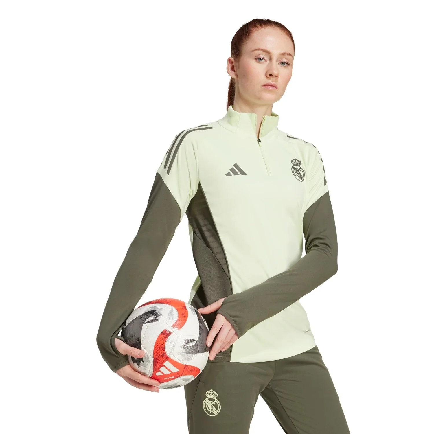 Womens adidas Training Top 25/26 Lime Green - Image 4