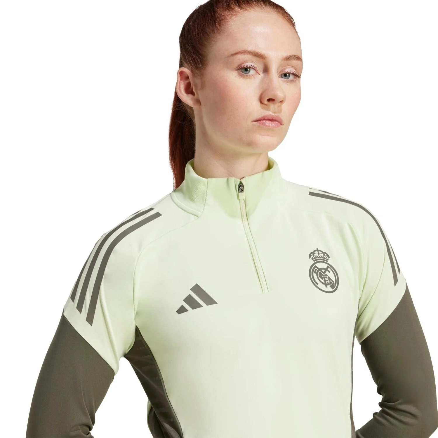 Womens adidas Training Top 25/26 Lime Green - Image 5