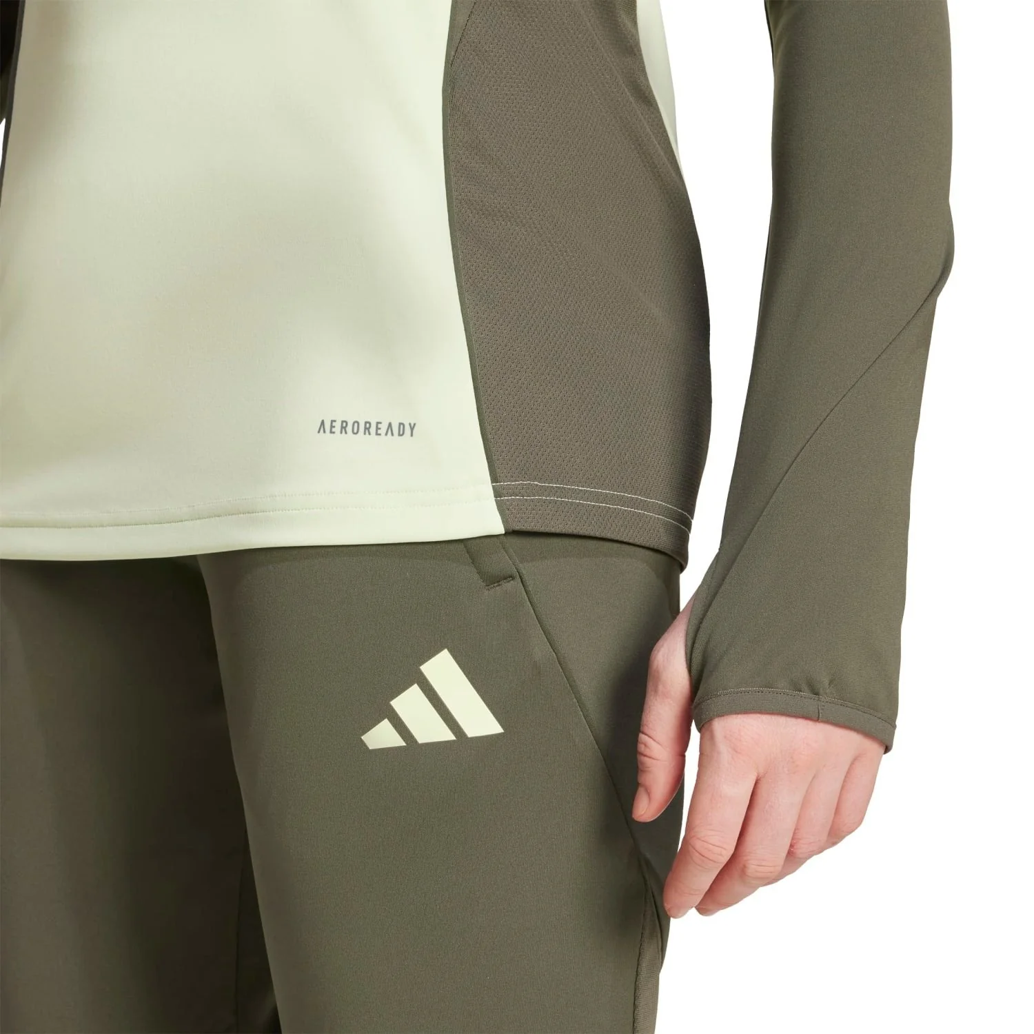 Womens adidas Training Top 25/26 Lime Green - Image 6