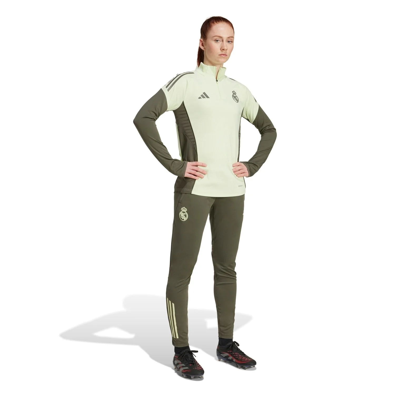 Womens adidas Training Top 25/26 Lime Green - Image 7