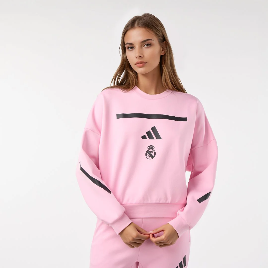 Womens Adidas Real Urban Sweatshirt Pink - Image 3