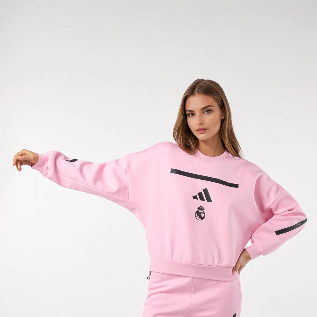 Womens Adidas Real Urban Sweatshirt Pink - Image 5