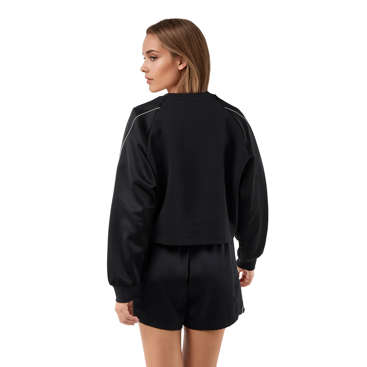 Womens adidas Stadium Sweatshirt Black - Image 6