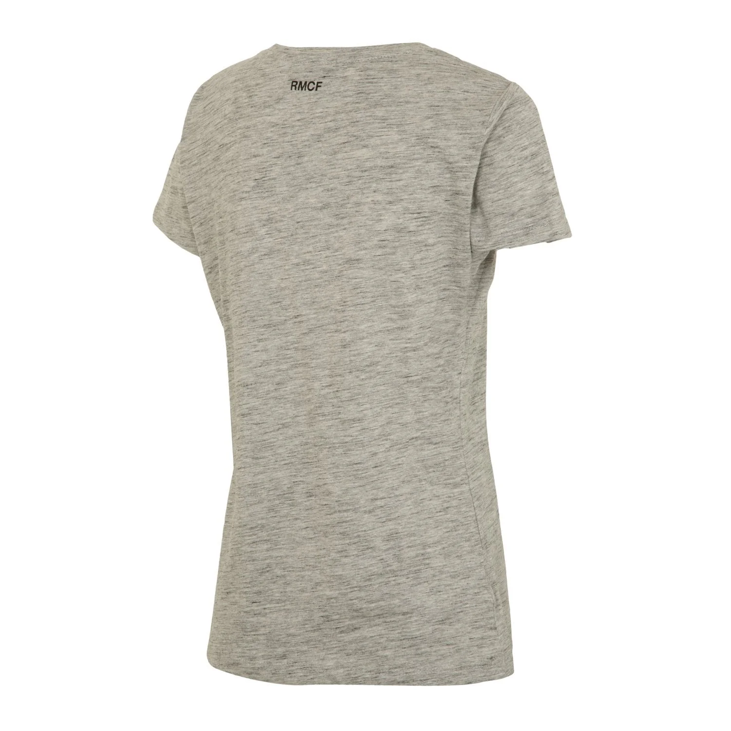 Real Madrid Womens Crest T-Shirt Blended Grey/Black - Image 3